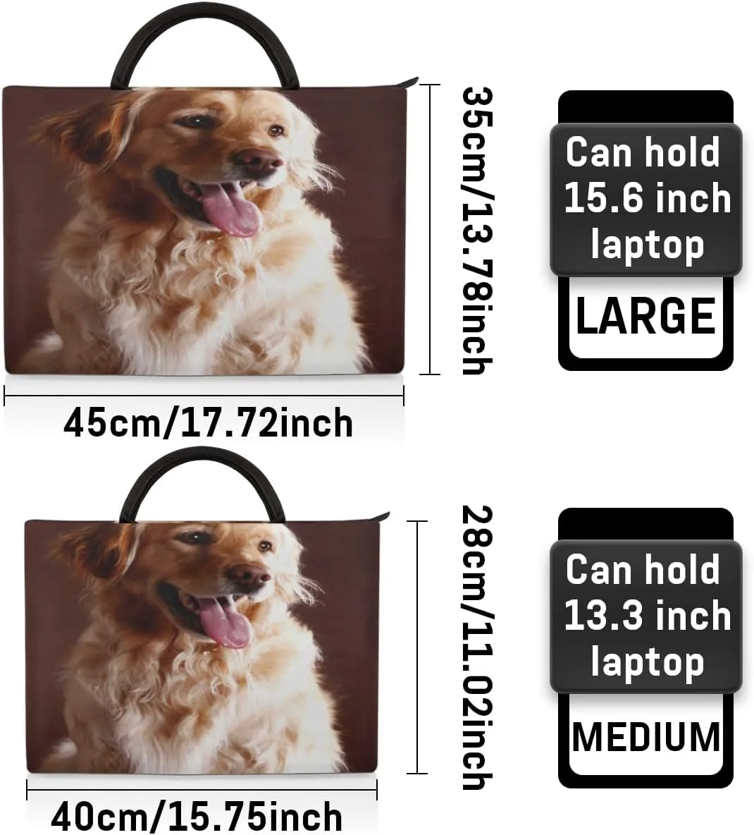 Laptop Sleeve Case for Women Men Laptop Bag Durable Travel Computer Carrying Bag with Handle Accessories Bags