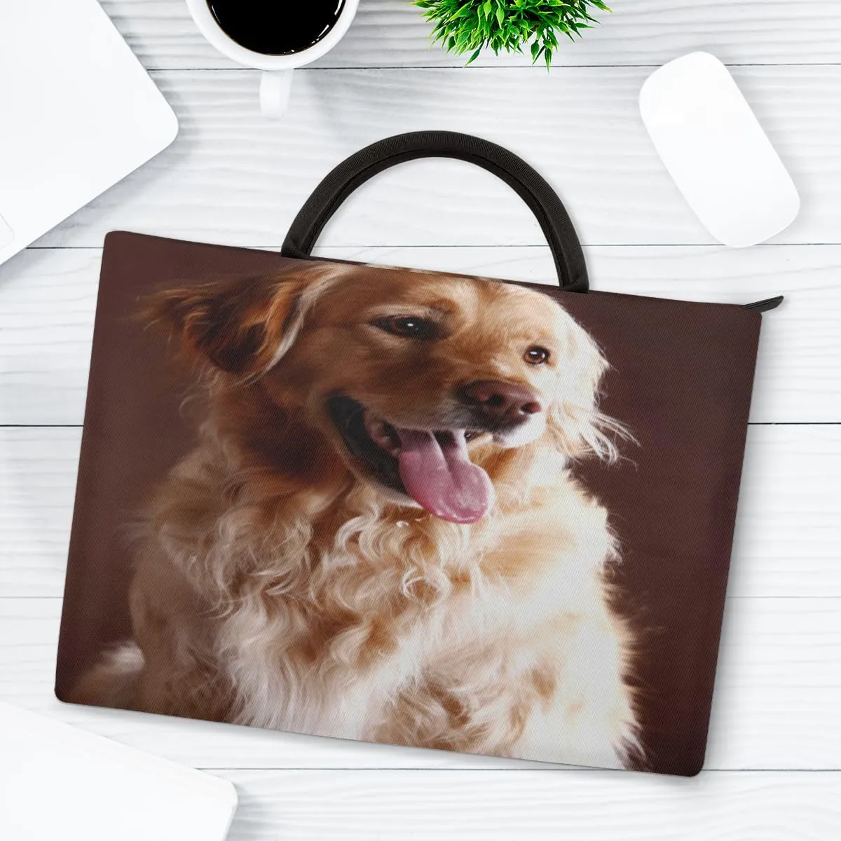 Laptop Sleeve Case for Women Men Laptop Bag Durable Travel Computer Carrying Bag with Handle Accessories Bags