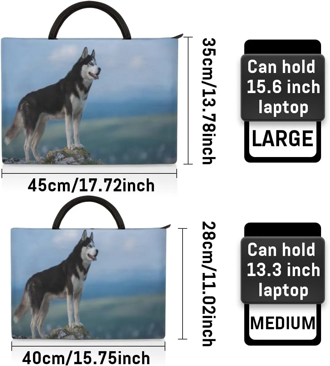 Laptop Sleeve Case for Women Men Laptop Bag Durable Travel Computer Carrying Bag with Handle Accessories Bags