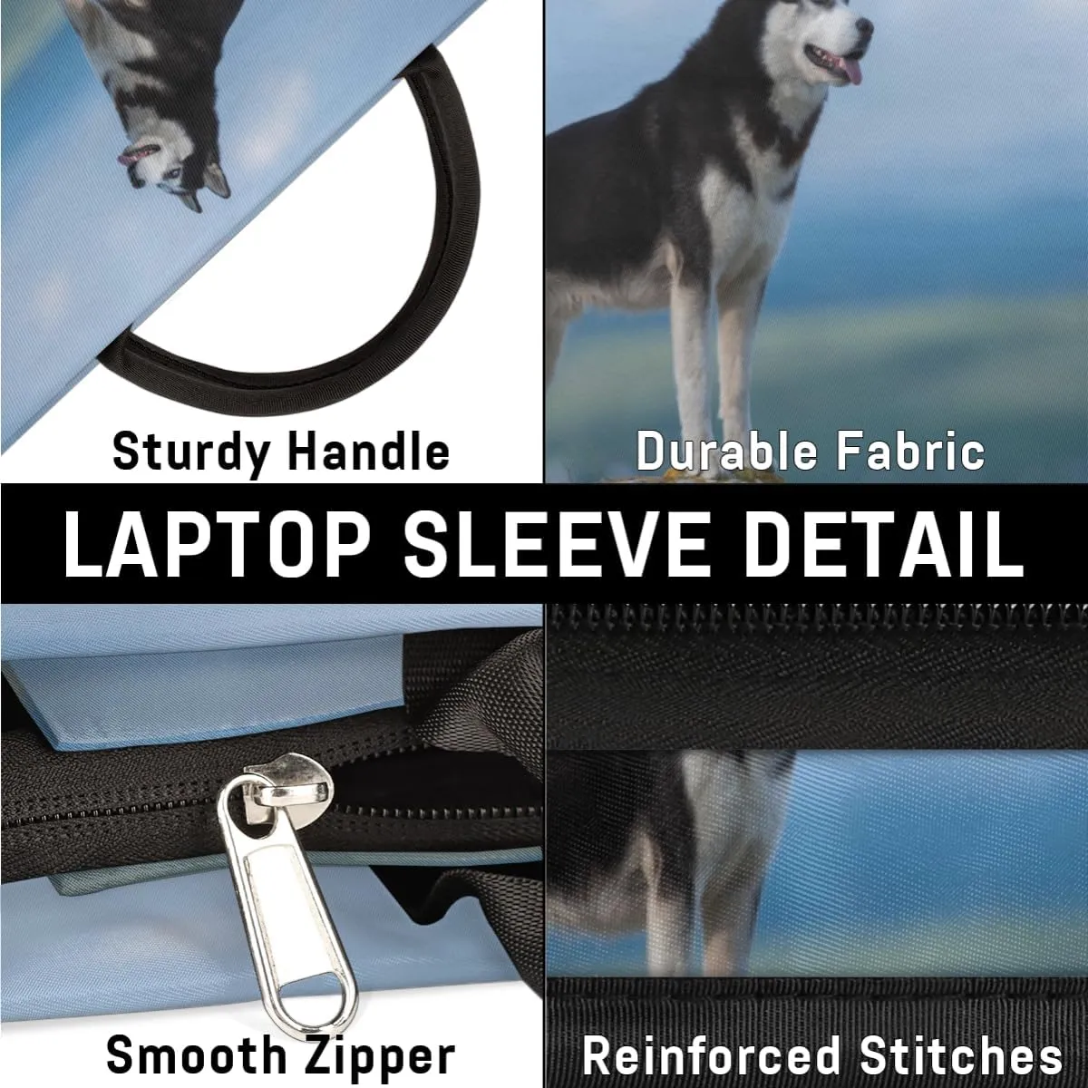 Laptop Sleeve Case for Women Men Laptop Bag Durable Travel Computer Carrying Bag with Handle Accessories Bags