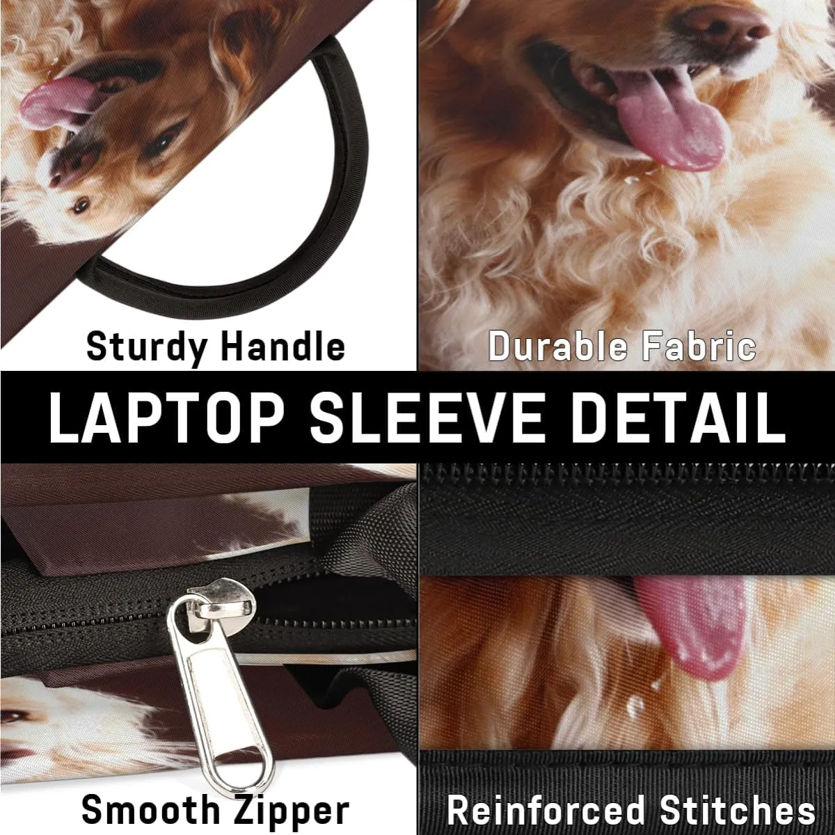 Laptop Sleeve Case for Women Men Laptop Bag Durable Travel Computer Carrying Bag with Handle Accessories Bags