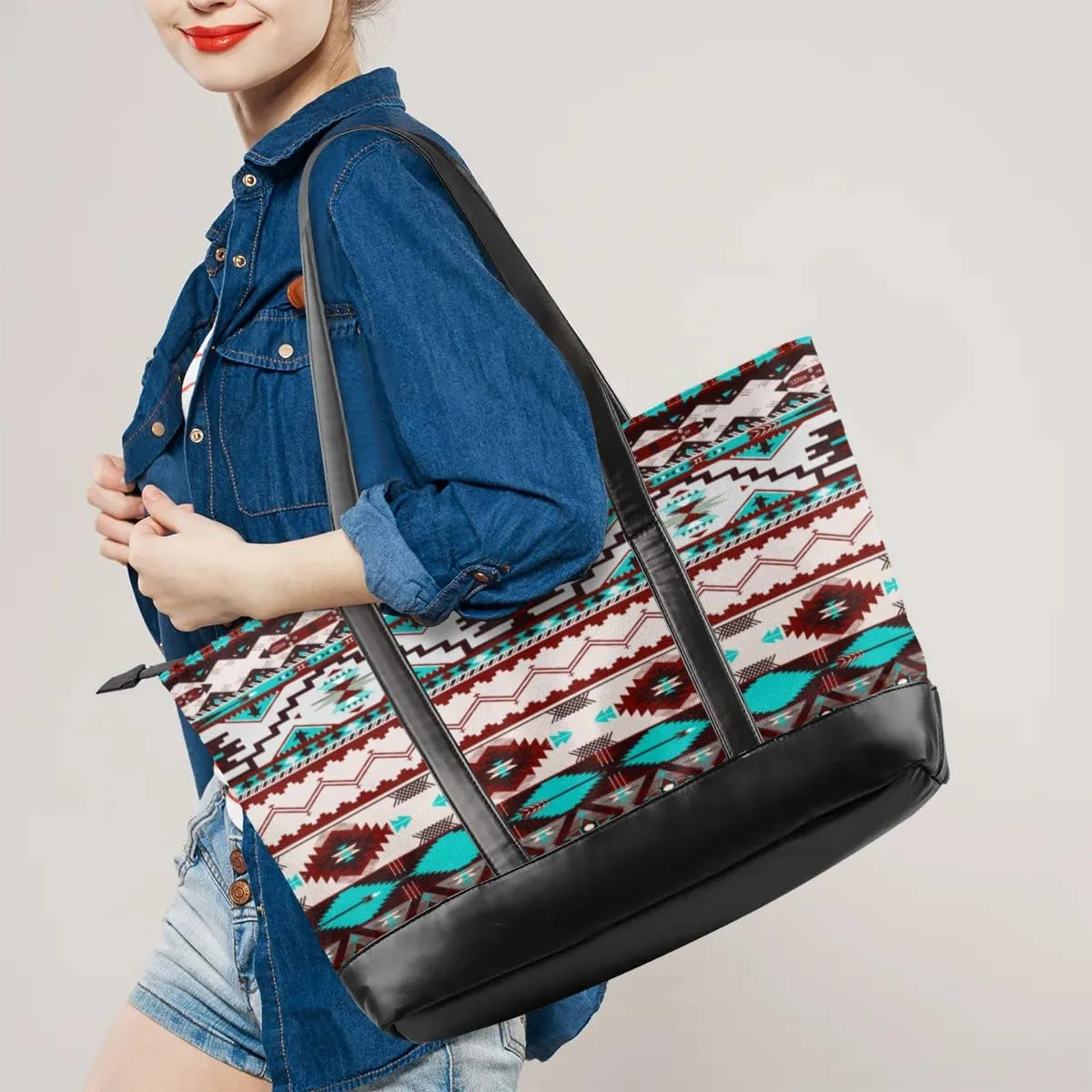 Laptop Tote Bag for Women, 15.6 inch Laptop Bag Handbag Large Briefcase Waterproof Travel Beach Shoulder Bag Work Bags