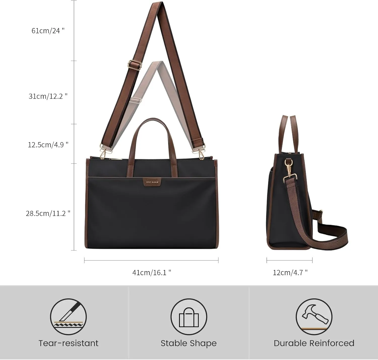 Laptop Tote Bag Laptop Messenger Shoulder Bags for Women