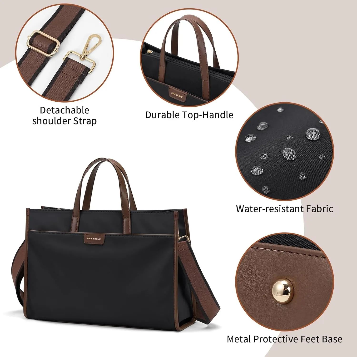 Laptop Tote Bag Laptop Messenger Shoulder Bags for Women