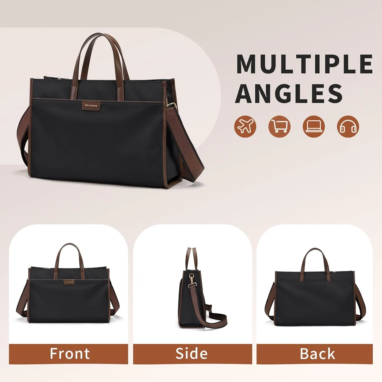Laptop Tote Bag Laptop Messenger Shoulder Bags for Women