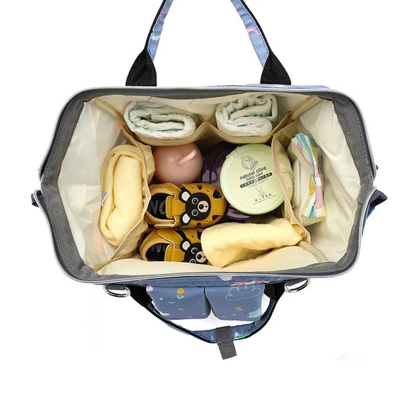 Large Capacity Diaper Bag Backpack - Elephant