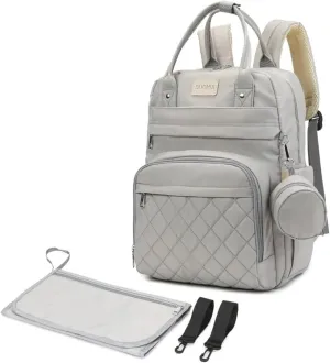 Large Diaper Bag Baby Backpack with Changing Pad Maternity Daypack Waterproof Mommy Shower Tote Bottle Bag Baby Registry Search Newborn Essentials