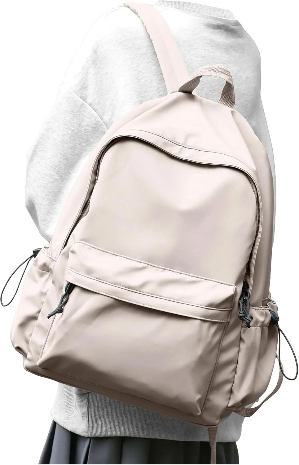 Large White Backpack for Women Men, Gym Backpack for Women Foldable Outdoor Weekender Gym Bag, Waterproof Sports Back Pack & Dance Yoga travel Bag