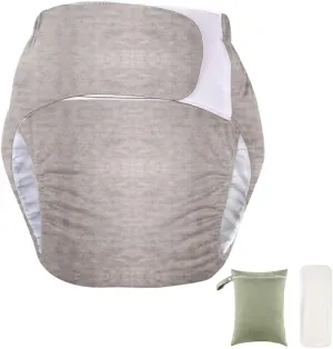 Leak-Proof Diaper Pads, Incontinence Shorts with Storage Bag, Breathable, Velcro Closure, Reusable and Washable, Care for People with Special Needs or bedwetting Patients