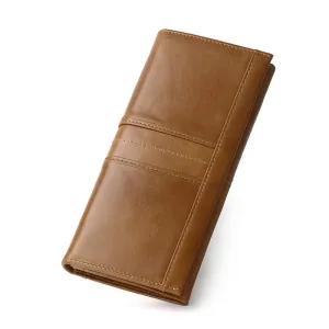 Leather Long Multifunction Card Holder Wallet for Women