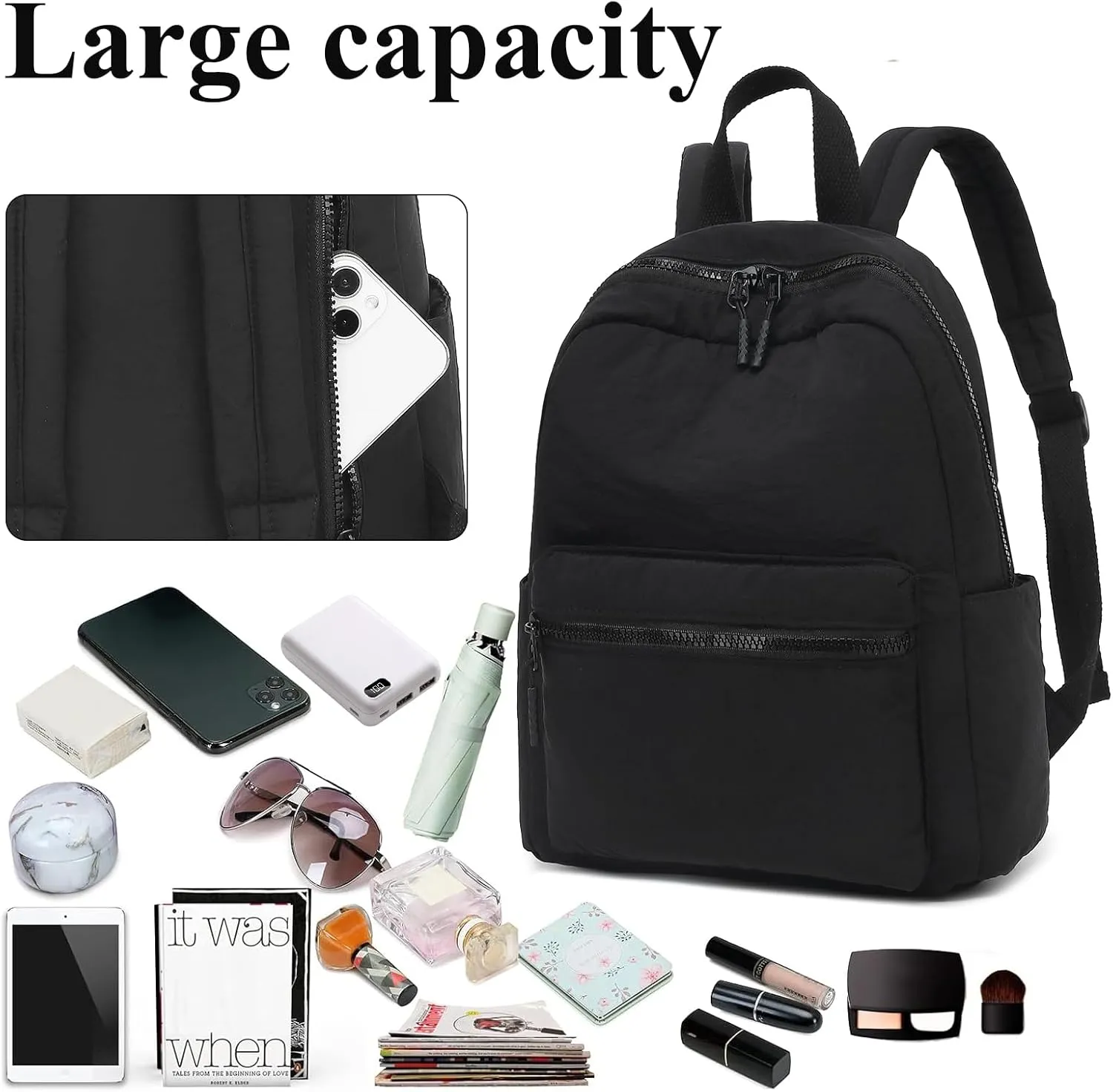 LEDAOU Mini Backpack Girls Cute Small Backpack Purse for Women Teens Kids School Travel Shoulder Purse Bag