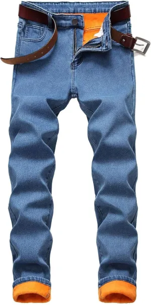 Leg Men's Pants Plus-Size Street Casual Jeans Man Jeans Men Stretch Jeans Mens Mens Relaxed Jeans Mens Straight
