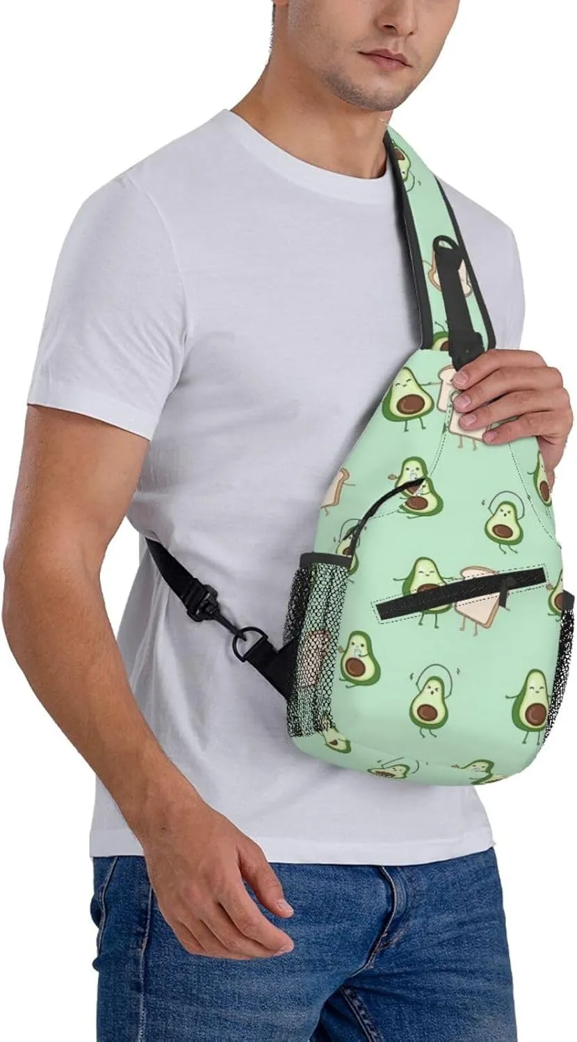 Lemon Lemon Slices Crossbody Bag Adjustable Sling Bag Casual Chest Bags Travel Shoulder Backpack