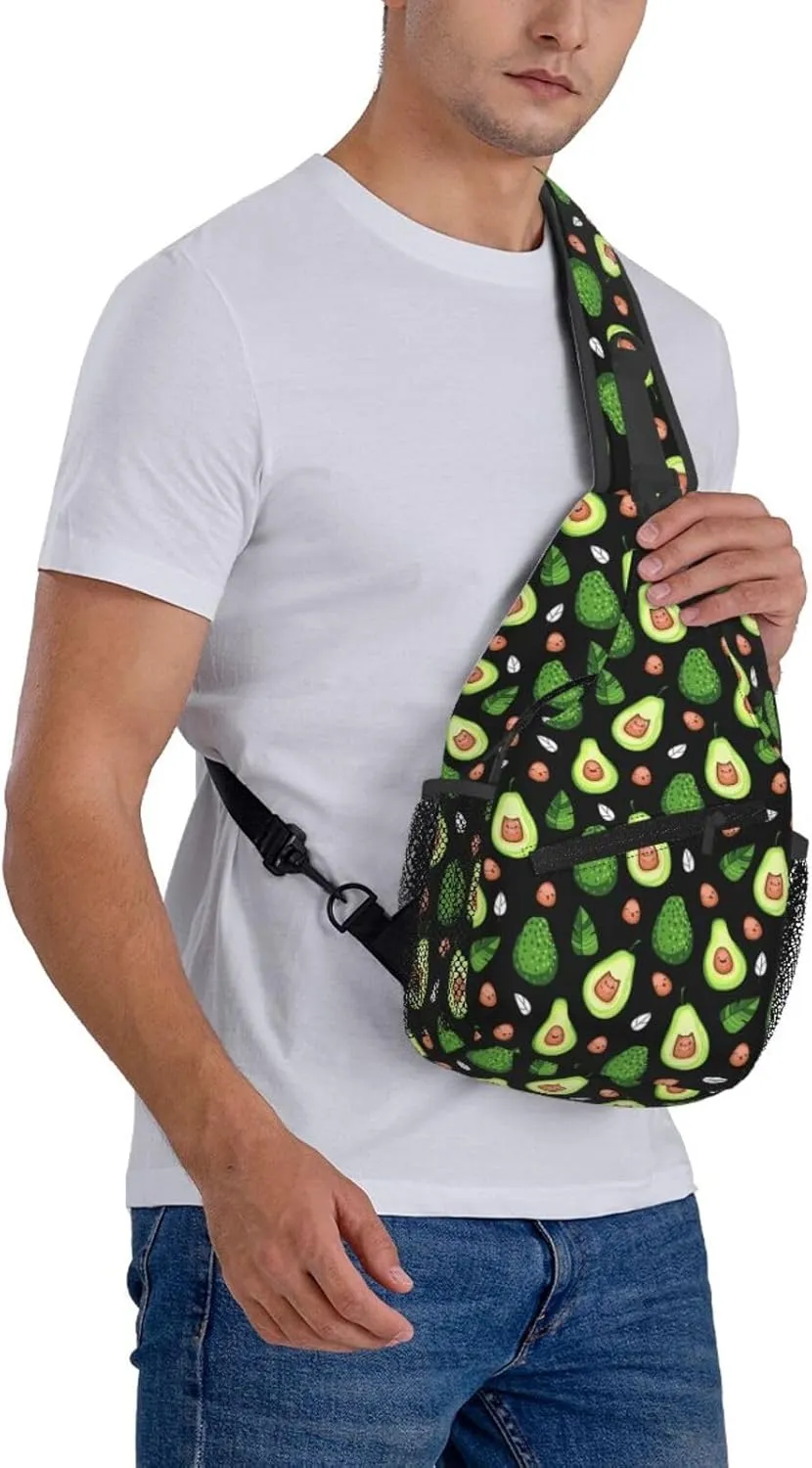 Lemon Lemon Slices Crossbody Bag Adjustable Sling Bag Casual Chest Bags Travel Shoulder Backpack