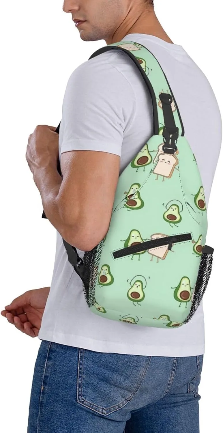 Lemon Lemon Slices Crossbody Bag Adjustable Sling Bag Casual Chest Bags Travel Shoulder Backpack