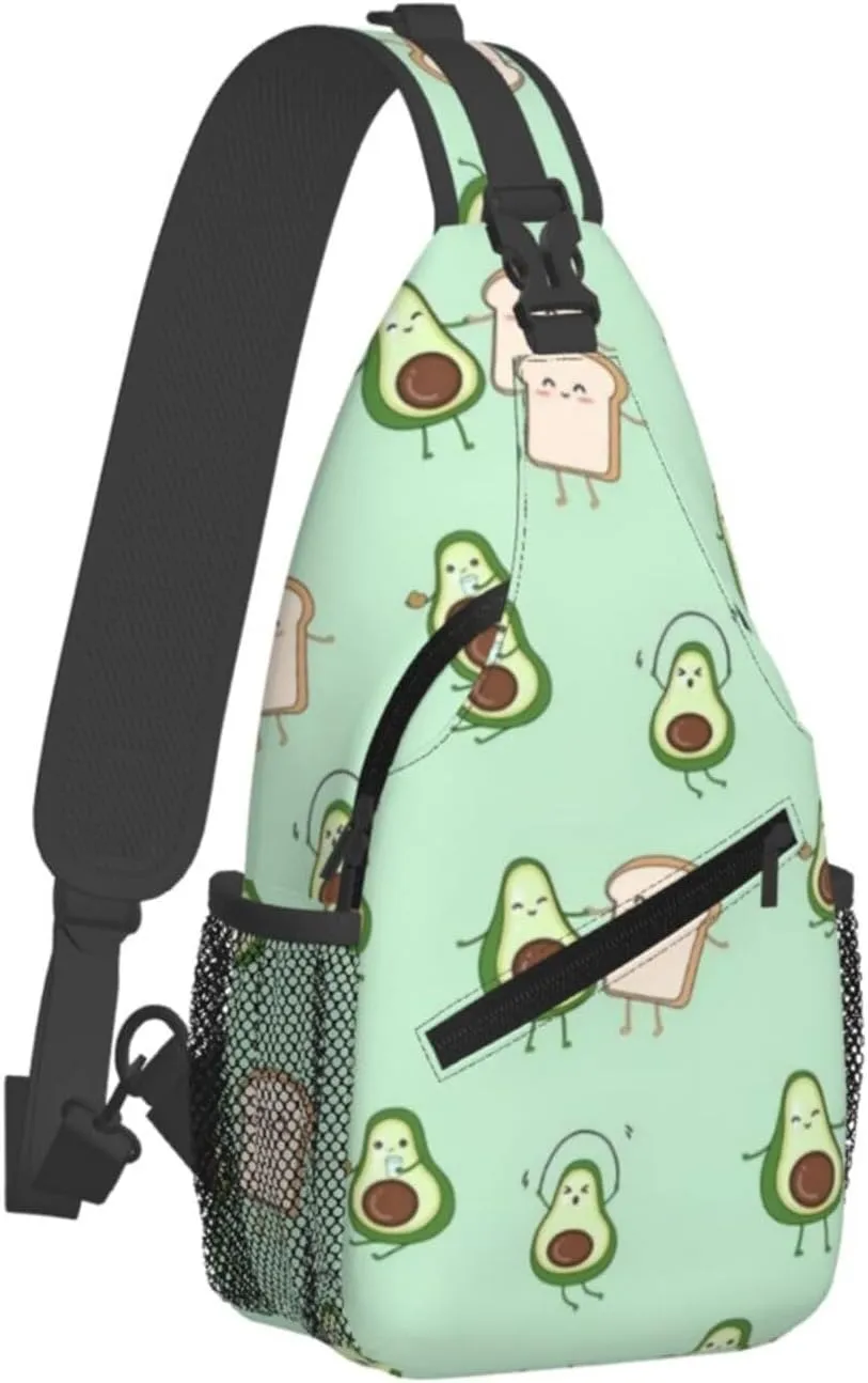 Lemon Lemon Slices Crossbody Bag Adjustable Sling Bag Casual Chest Bags Travel Shoulder Backpack