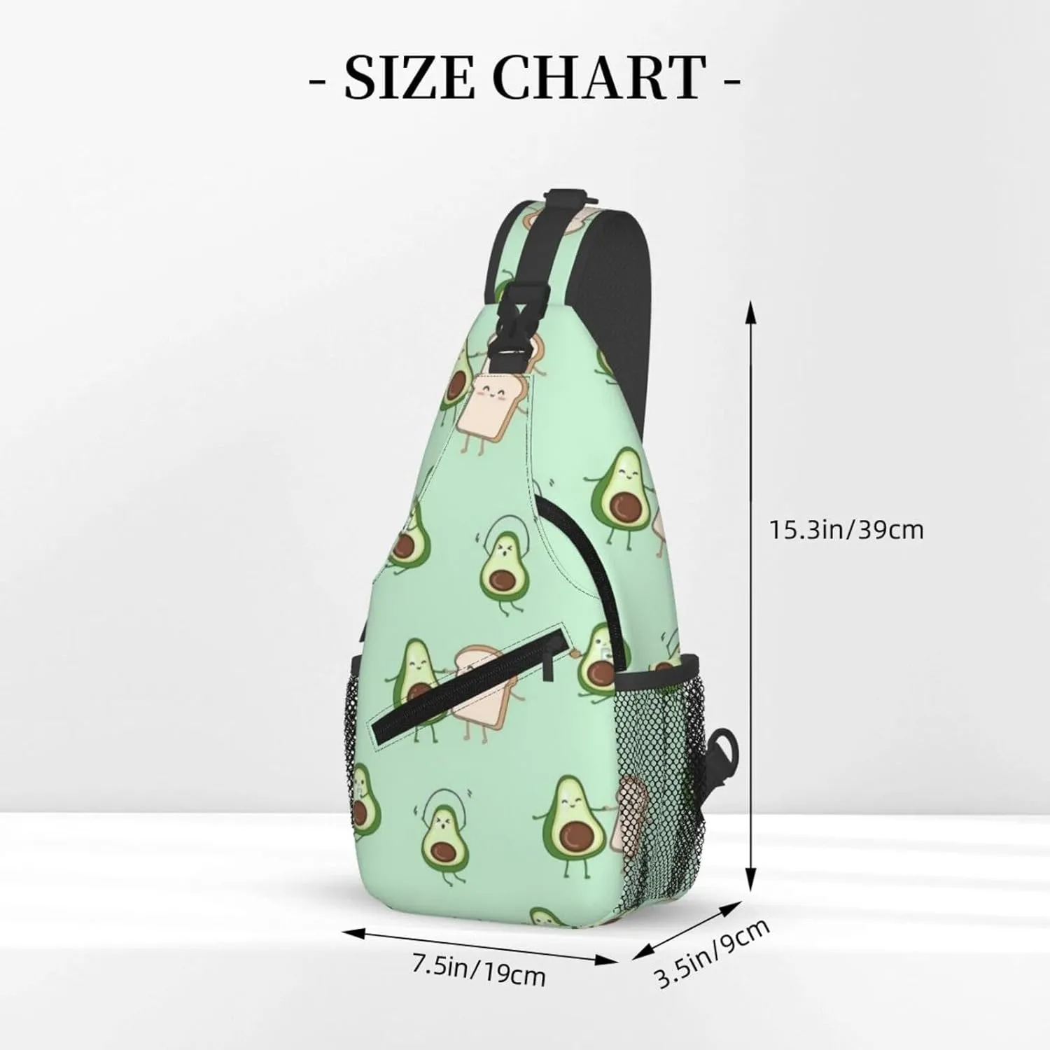 Lemon Lemon Slices Crossbody Bag Adjustable Sling Bag Casual Chest Bags Travel Shoulder Backpack