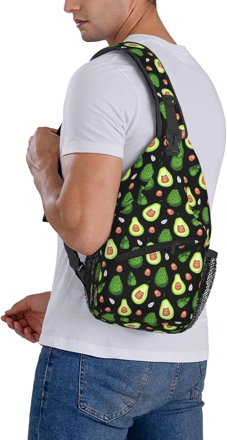 Lemon Lemon Slices Crossbody Bag Adjustable Sling Bag Casual Chest Bags Travel Shoulder Backpack