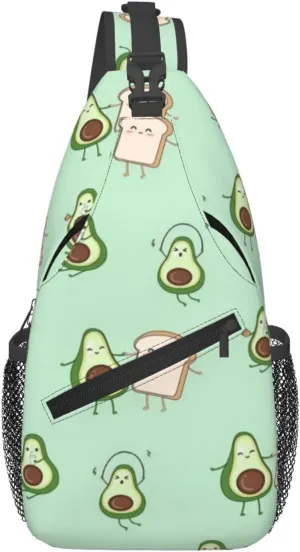Lemon Lemon Slices Crossbody Bag Adjustable Sling Bag Casual Chest Bags Travel Shoulder Backpack