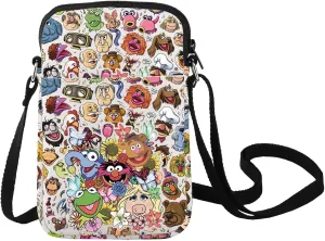 LEVLO Bear & Frog Crossbody Bag Cartoon Pig Fans Gift Cartoon Animal Shoulder Bag Bear & Frog Movie Merch
