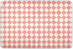 Light Coral Chessboard Extra Large Resuable Baby Bed Pad Soft Absorbent Potty Training Pads Portable Diaper Pads for Infant Toddler 52" L x 34" W