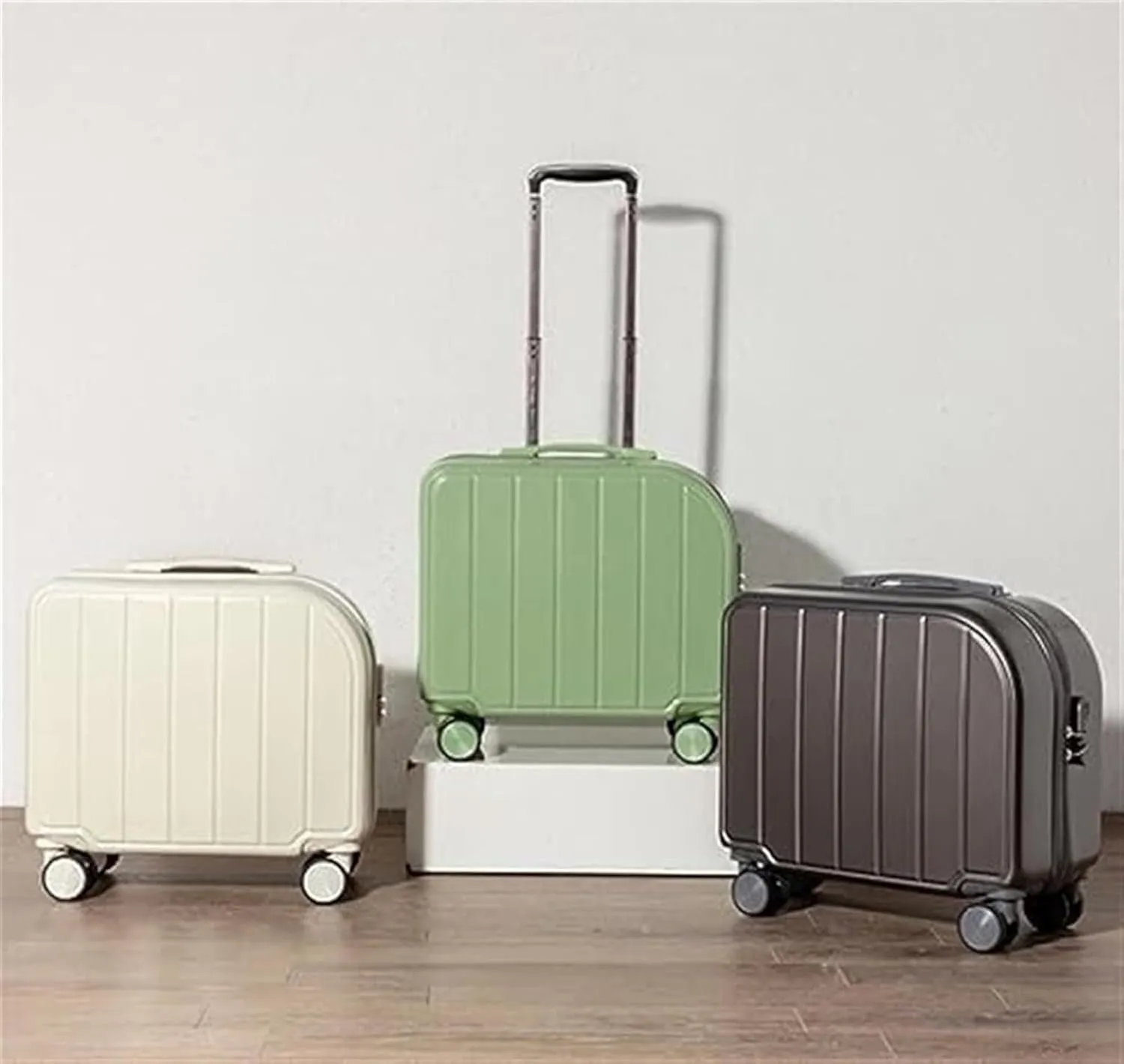 Light Suitcase 18inch Suitcases With 4 Wheels ABS Luggage Bag For Travel Suitcase Carry On Luggage Wheeled Luggage (Color : B, Size : 18 in)