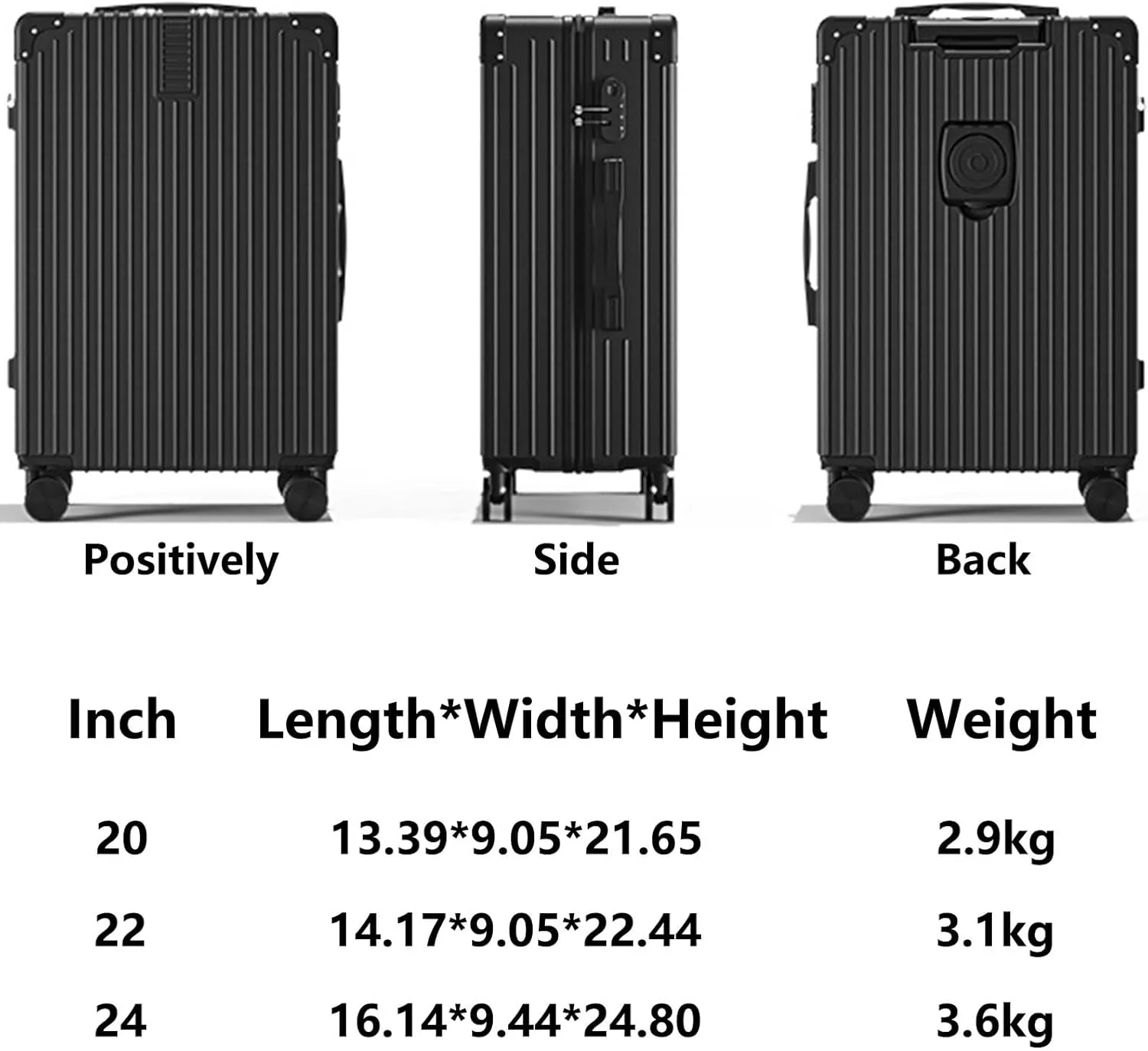 Lightweight Luggage, Trolley Case, Ergonomic Design Anti-friction And Anti-slip, Large Suitcase, Dustproof And Waterproof (Color : 20, Size : Rose)