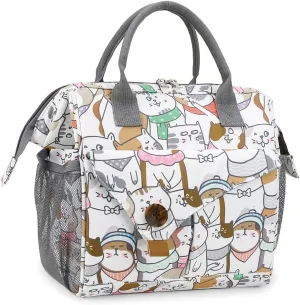 Lmbabter Baby Diaper Bag Handbag Waterproof Multi-Function Mini Smart Diaper Bag with Insulated Pocket for Outdoor (Cat)