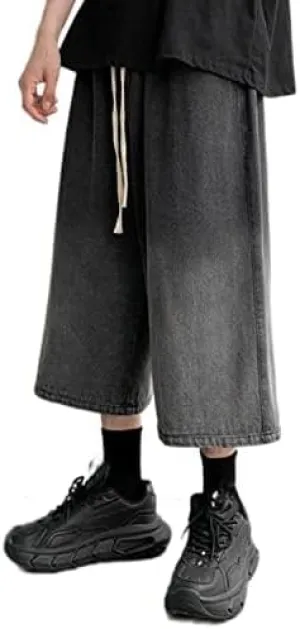 Long Denim Shorts Jorts Y2k Aesthetic Baggy Jeans Short Harajuku Fashion Streetwear Vintage Grunge Korean Style Unisex
