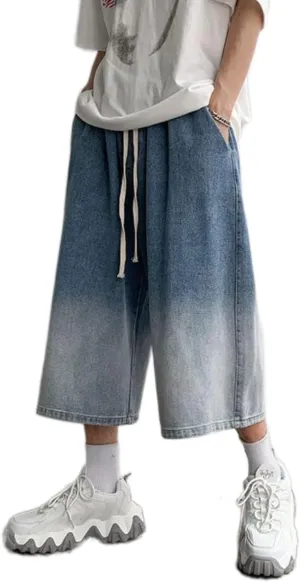 Long Denim Shorts Jorts Y2k Aesthetic Baggy Jeans Short Harajuku Fashion Streetwear Vintage Grunge Korean Style Unisex