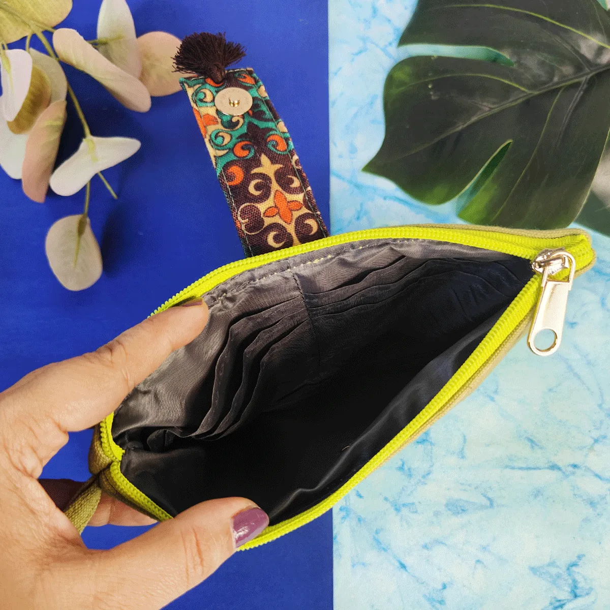 Long Plain Wallet Combo - Blue-Green