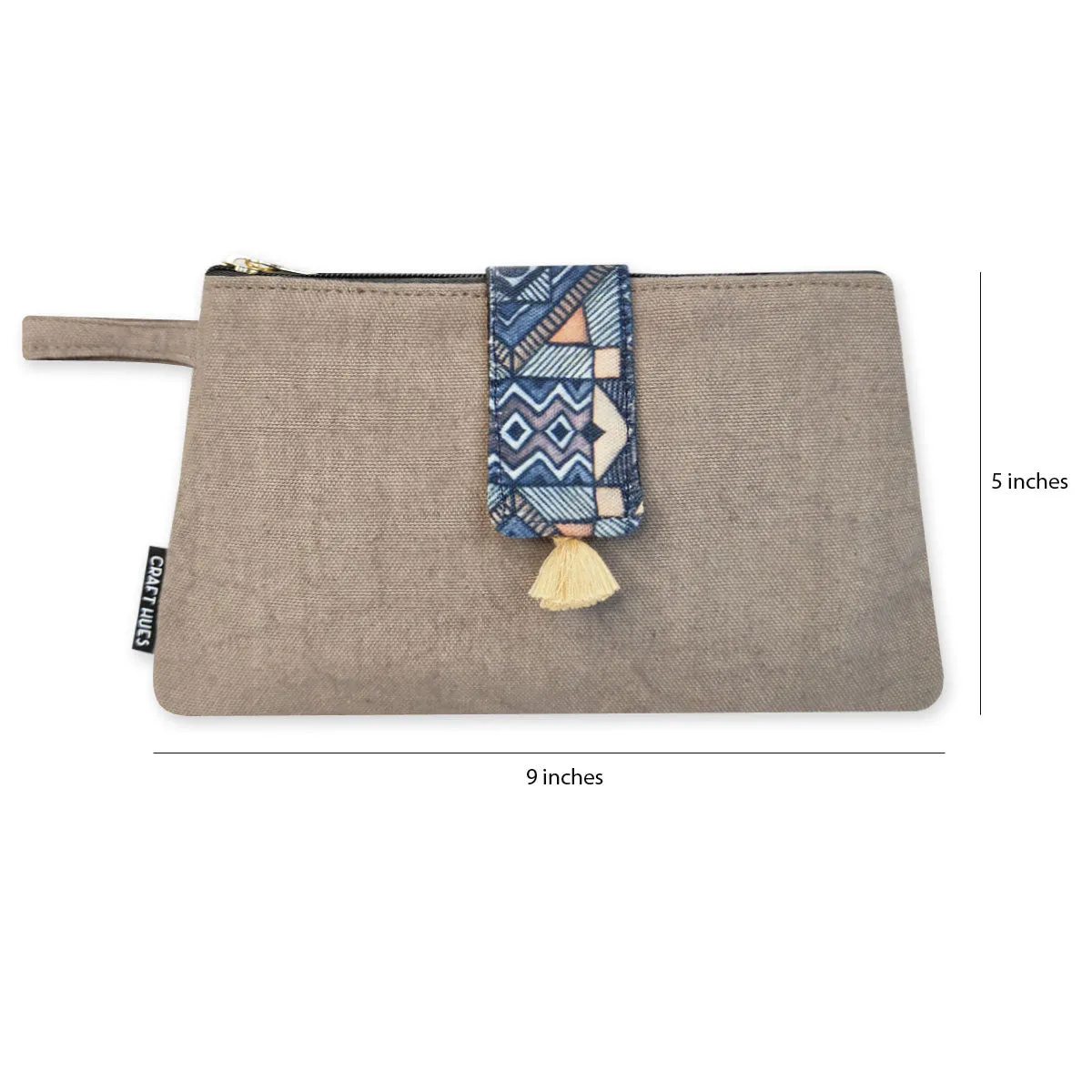 Long Plain Wallet - Grey