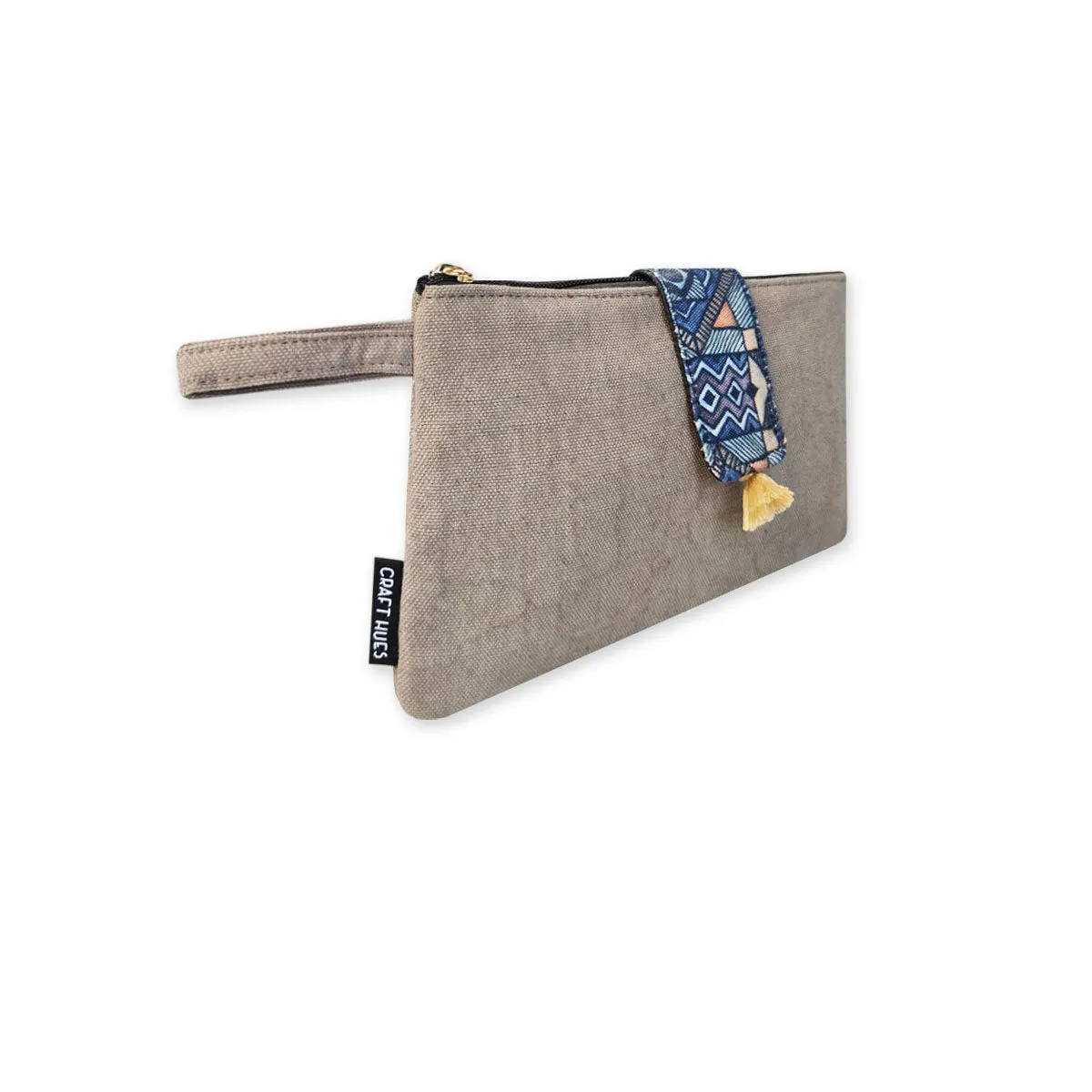 Long Plain Wallet - Grey