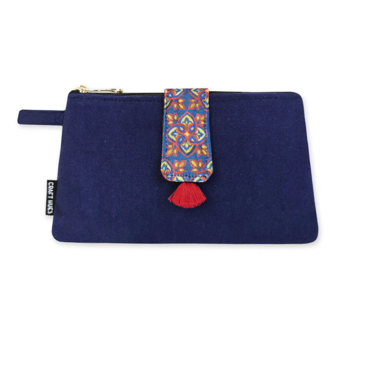 Long Plain Wallet - Navy Blue