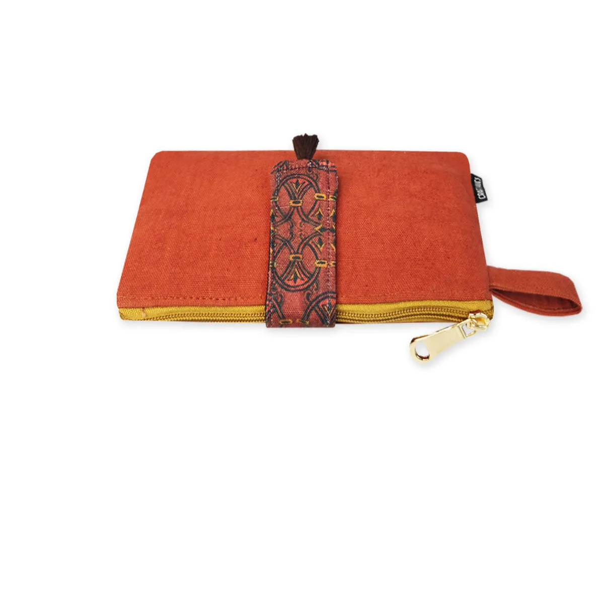 Long Plain Wallet - Rust Orange