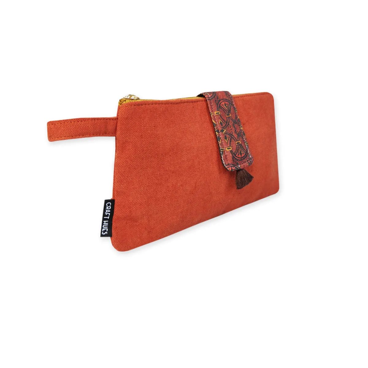 Long Plain Wallet - Rust Orange
