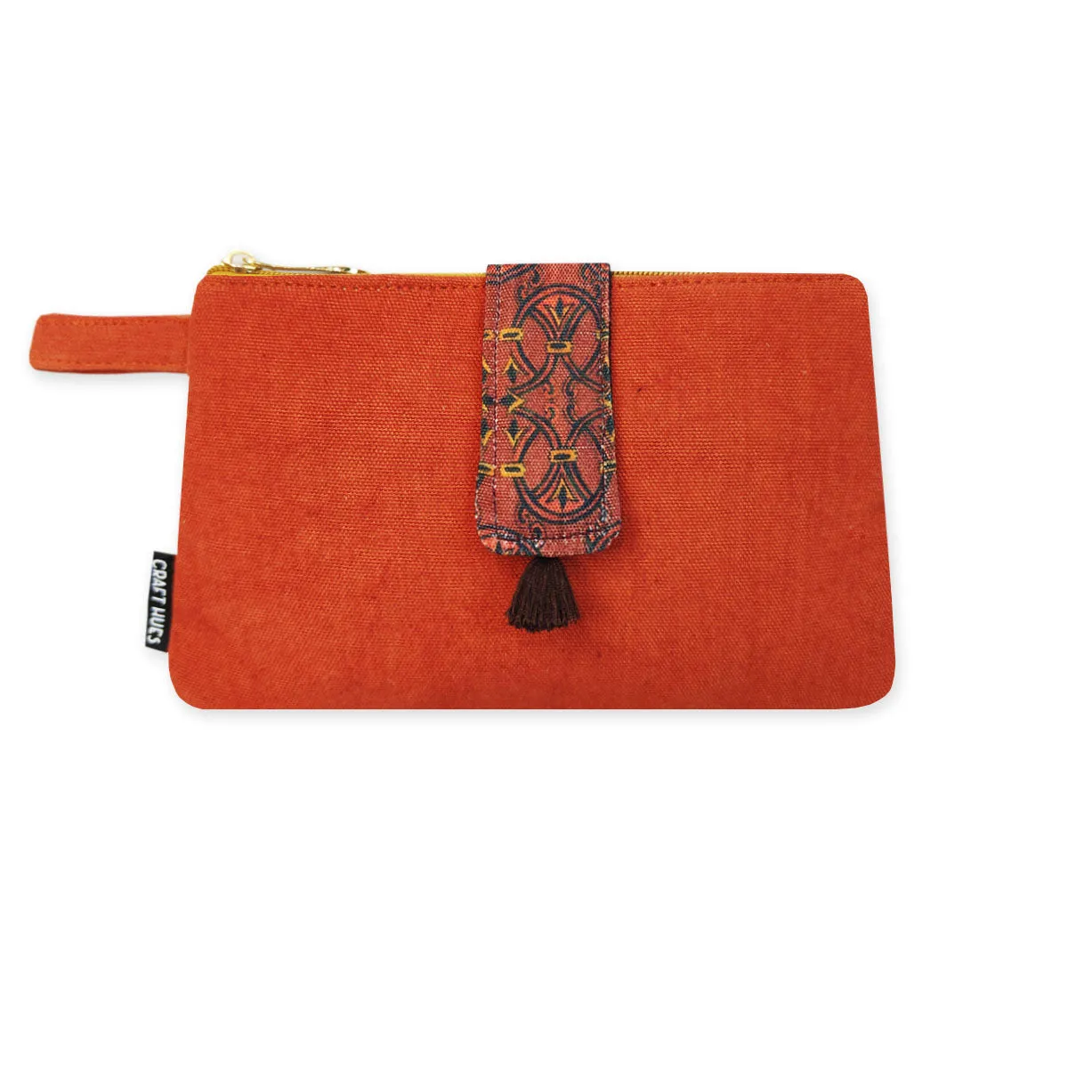 Long Plain Wallet - Rust Orange