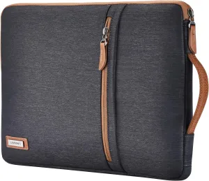 LONMEN 14 inch Laptop Sleeve Case Water-Resistant Handle Bag for Most 14” Computer/Surface Book/Lenovo Flex 4/Yoga 530/Thinkpad L480 E485/HP Pavilion X360/Dell New Latitude 5490 7490 2018