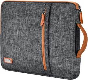 LONMEN 15.6 inch Laptop Sleeve Case Water-resistant Notebook Handle Bag for Flex 4/Yoga 720/Ideapad 330 321S Laptop/ThinkPad P1/HP Envy x360 15/ASUS ROG Zephyrus S/Dell Latitude 3590,Dark Grey