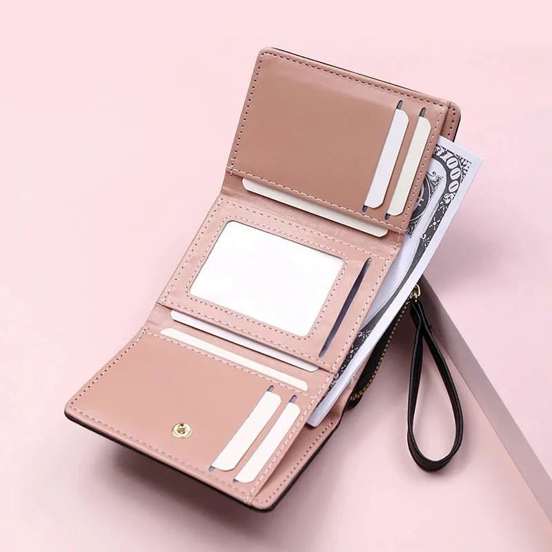 Love Pattern Tri-Fold Wallet