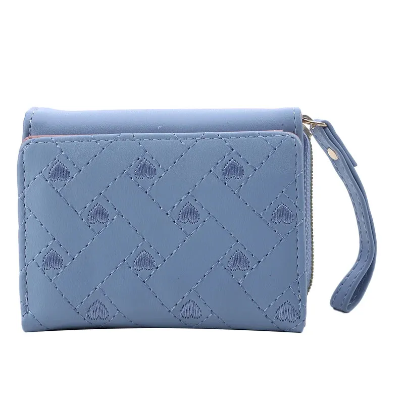 Love Pattern Tri-Fold Wallet