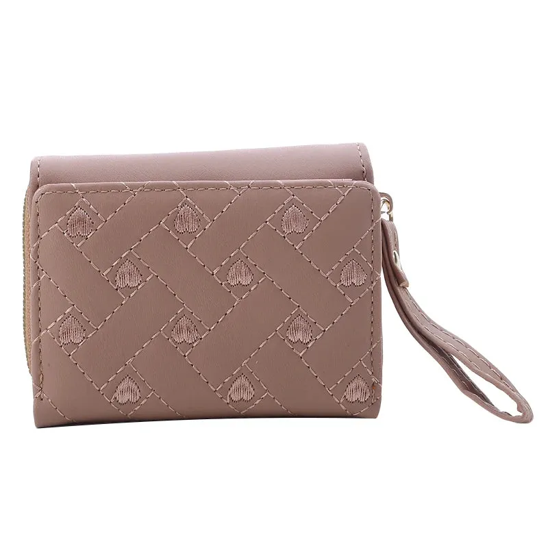 Love Pattern Tri-Fold Wallet