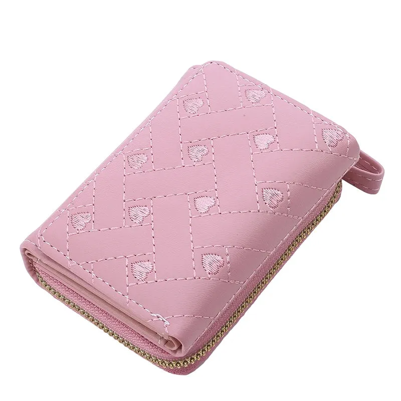 Love Pattern Tri-Fold Wallet