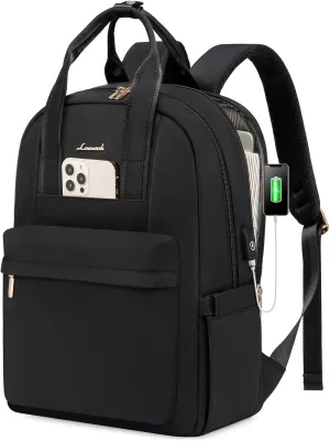 LOVEVOOK Laptop Backpack for Women, 17 Inch Travel Laptop Bag with USB Port, Waterproof Computer Backpack Purse for Work Teacher Nurse, Durable Casual Daypack