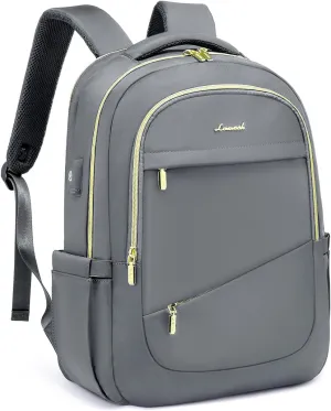 LOVEVOOK Laptop Backpack for Women, Slim Business Laptops Bag with Separate Computer Compartment Stylish Daypack for College Work Travel, Fits 15.6" Laptop