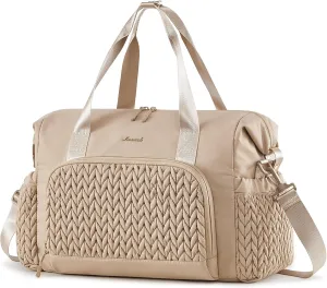 LOVEVOOK Travel Duffle Bag Gym Bag, Quilted Weekender Bags for Women Overnight Bag, Hospital Bag for Women Labor Delivery, Personal Item Travel Carry on Bag for Airplanes