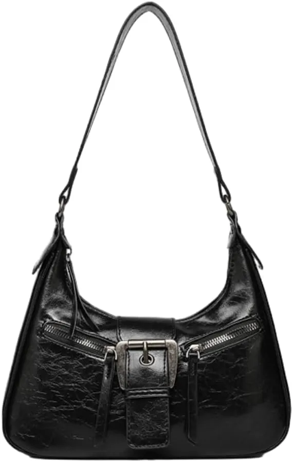 Maillard Vintage Shoulder Bag - Retro Crescent Crossbody Purse for Women, Stylish Underarm
