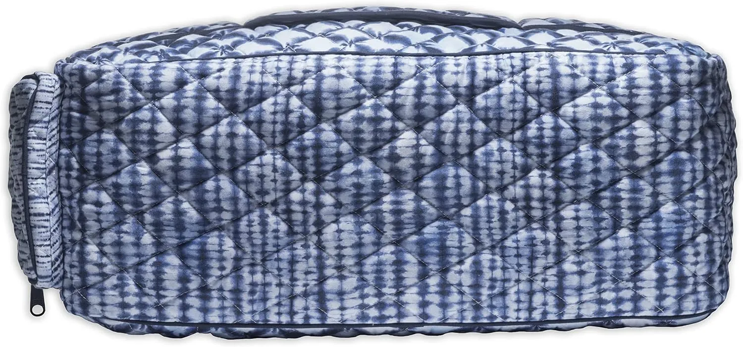 Maison d' Hermine Weekend Bag Cotton Quilted Duffel Overnight Luggage Weekender Gym Bag for Gifts Travel Men Women Business Travellers Family Trip, Shibori