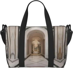 Marble Mural Travel Duffel Bag Carry On Tote Bags For Men,Weekender Overnight Bag,Sports Tote Gym Bag