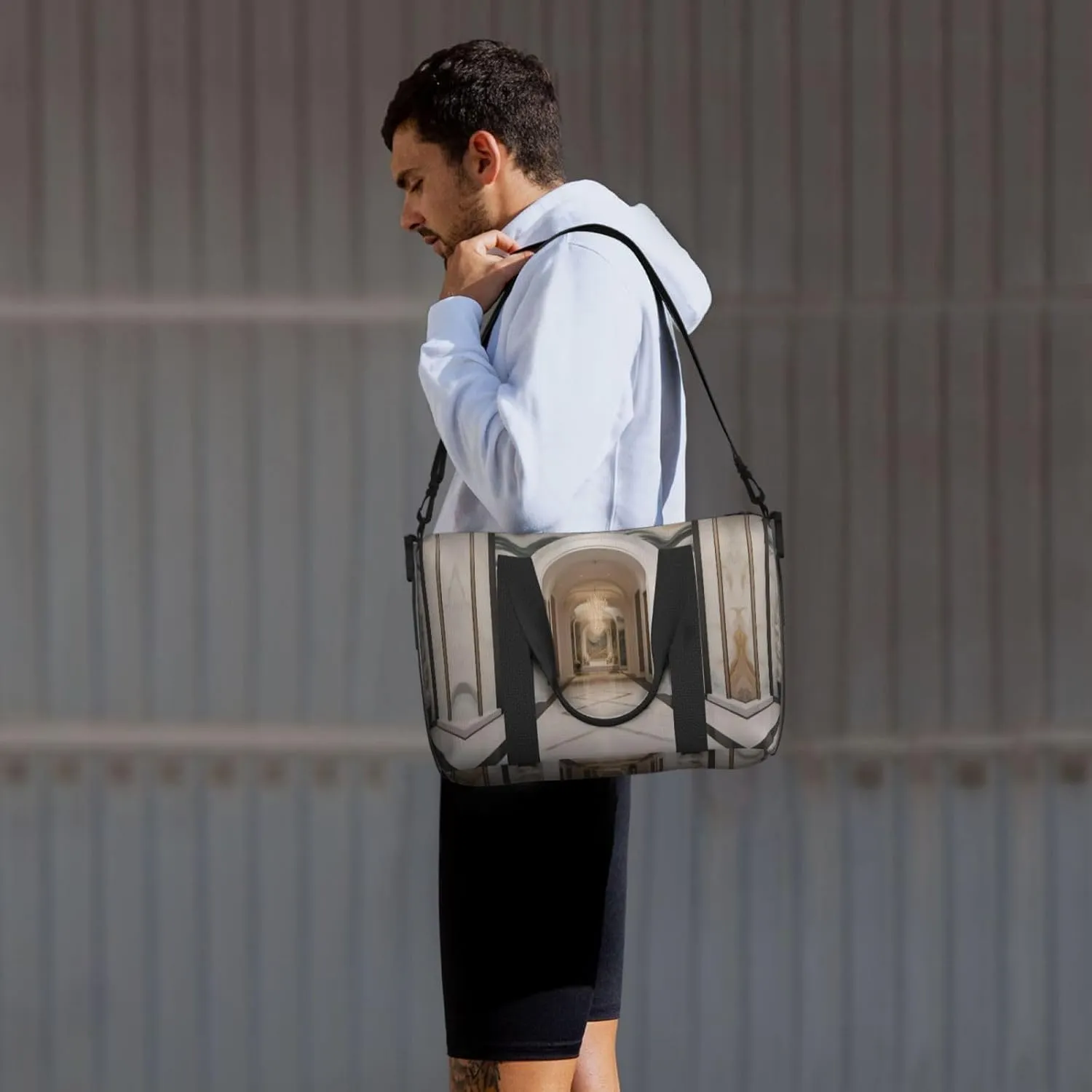 Marble Mural Travel Duffel Bag Carry On Tote Bags For Men,Weekender Overnight Bag,Sports Tote Gym Bag